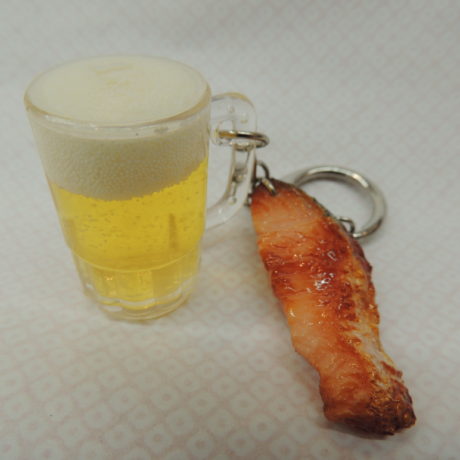 焼鮭＆ビール　１